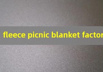 fleece picnic blanket factory